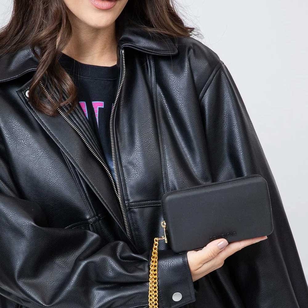 Bolsa Carteira Feminina Parker Preto Petite Jolie PJ20300 Preto 2