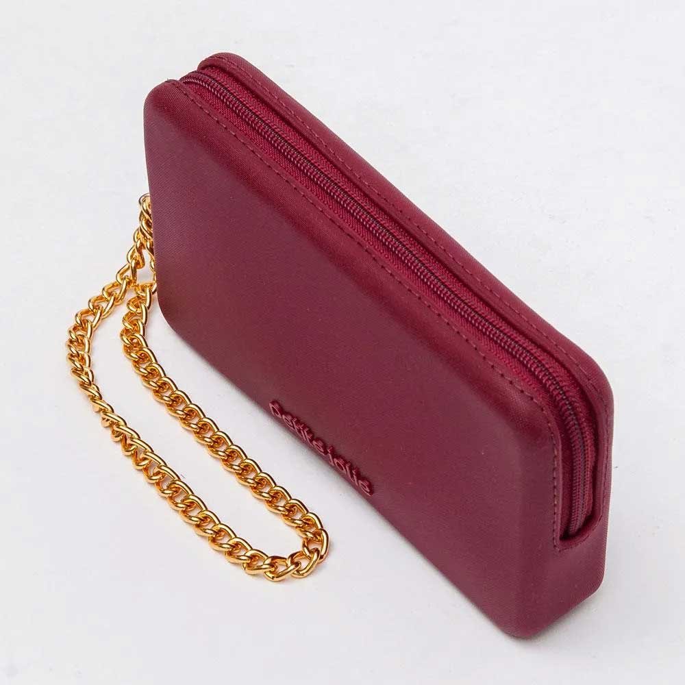 Bolsa Carteira Feminina Parker Merlot Petite Jolie PJ20300 Vermelho 3