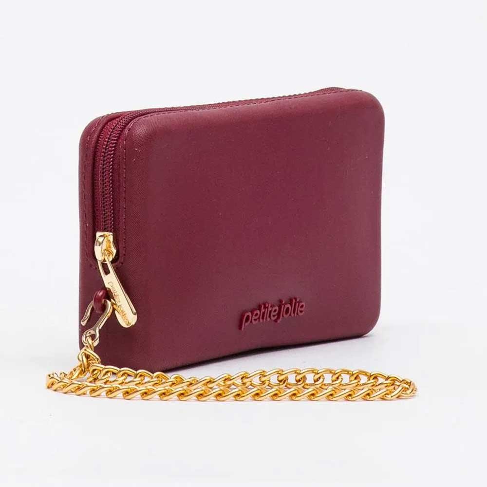 Bolsa Carteira Feminina Parker Merlot Petite Jolie PJ20300 Vermelho 4