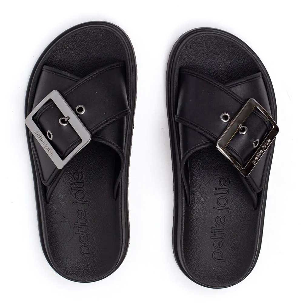 Chinelo Feminino Feat Preto Petite Jolie PJ7482 Preto 3