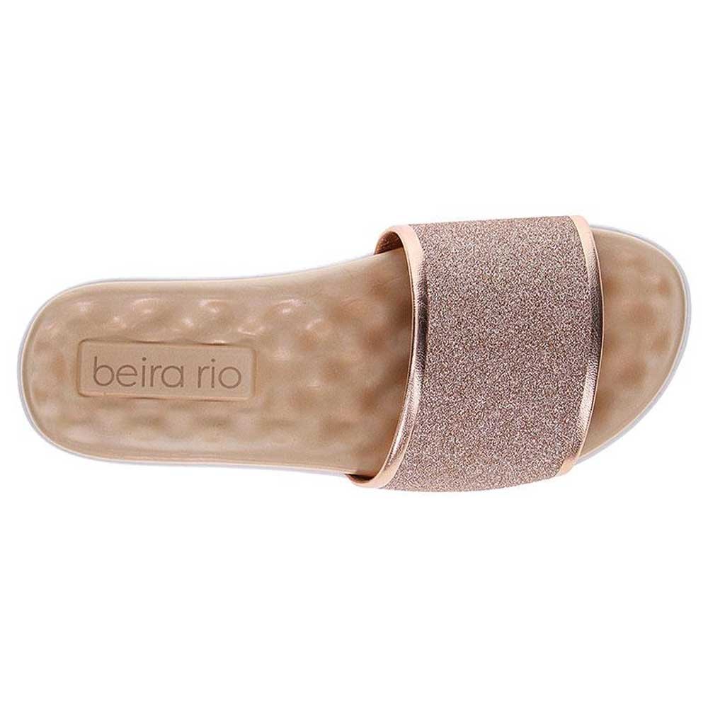Chinelo Feminino Slide Glam Ouro Rosado Beira Rio 8360.353 Dourado 2