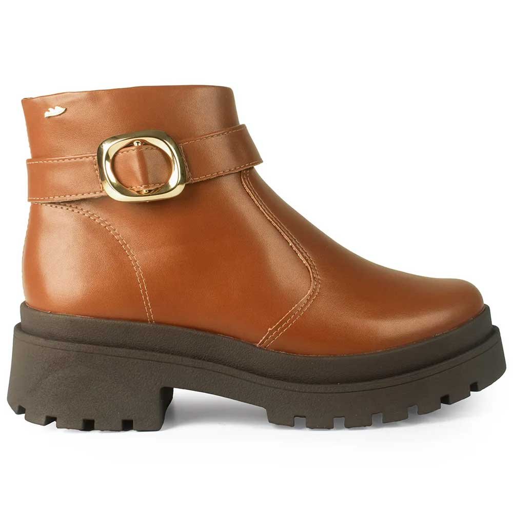 Bota Feminina Cano Curto Tratorada Caramelo Dakota DA852-0004 Marrom