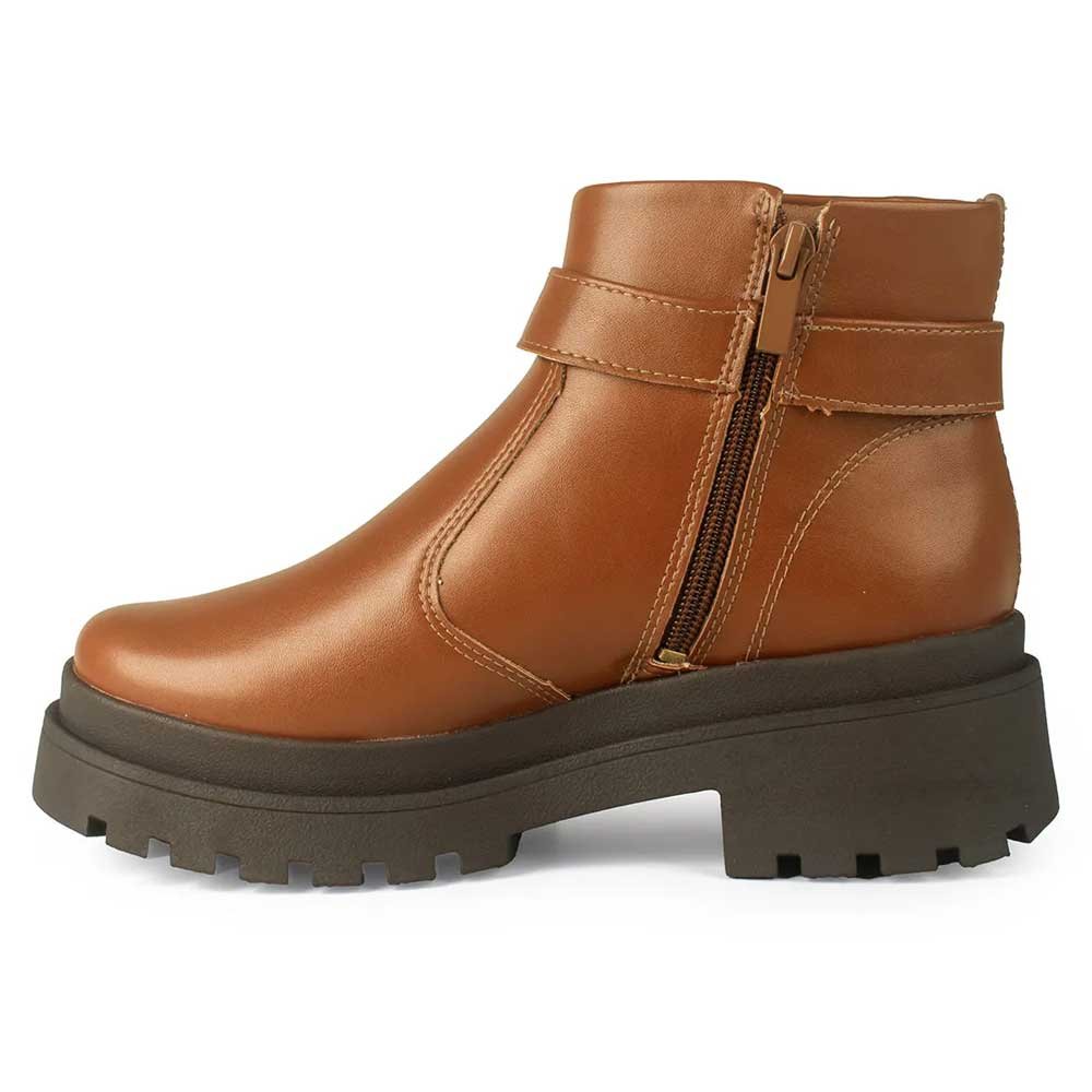 Bota Feminina Cano Curto Tratorada Caramelo Dakota DA852-0004 Marrom 3
