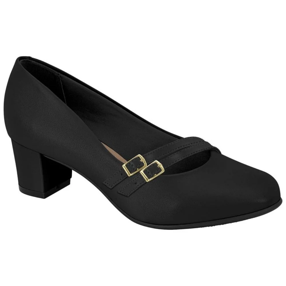 Sapato Social Feminino Napa Preto Beira Rio 4777.496 Preto 2