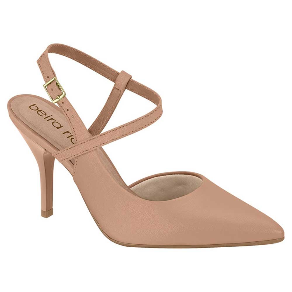 Scarpin Feminino Slingback Nude Beira Rio 4122.1484 Bege 1