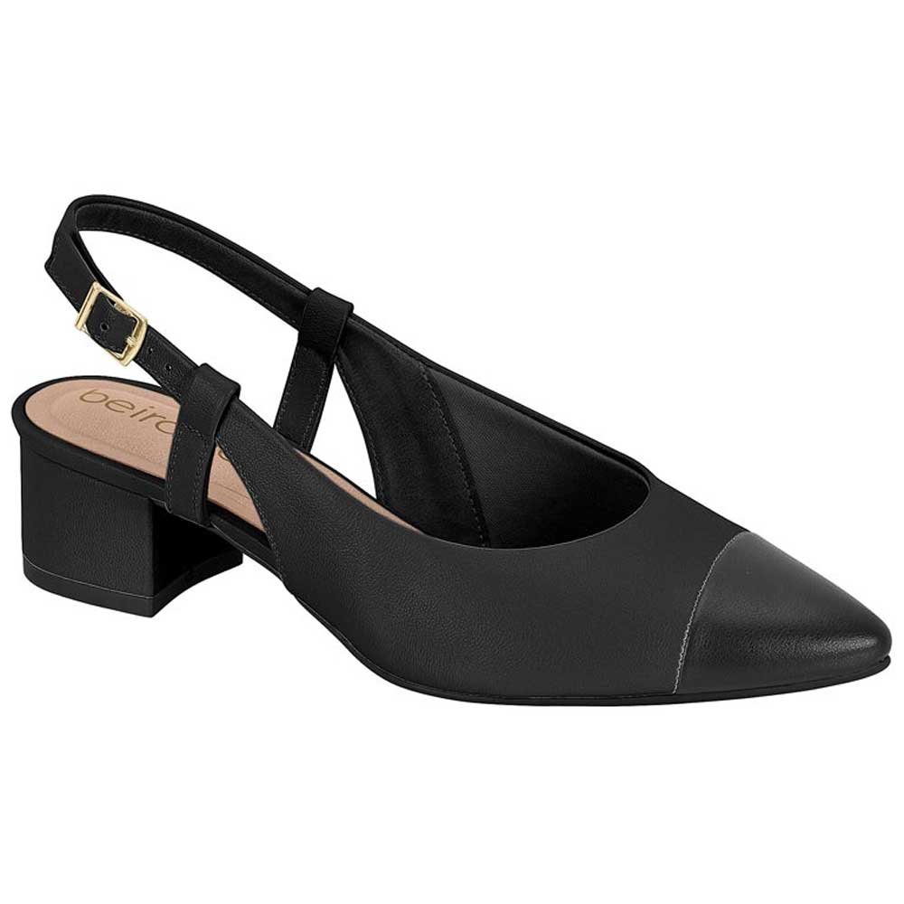 Scarpin Feminino Slingback Preto Beira Rio 4182.226 Preto 1