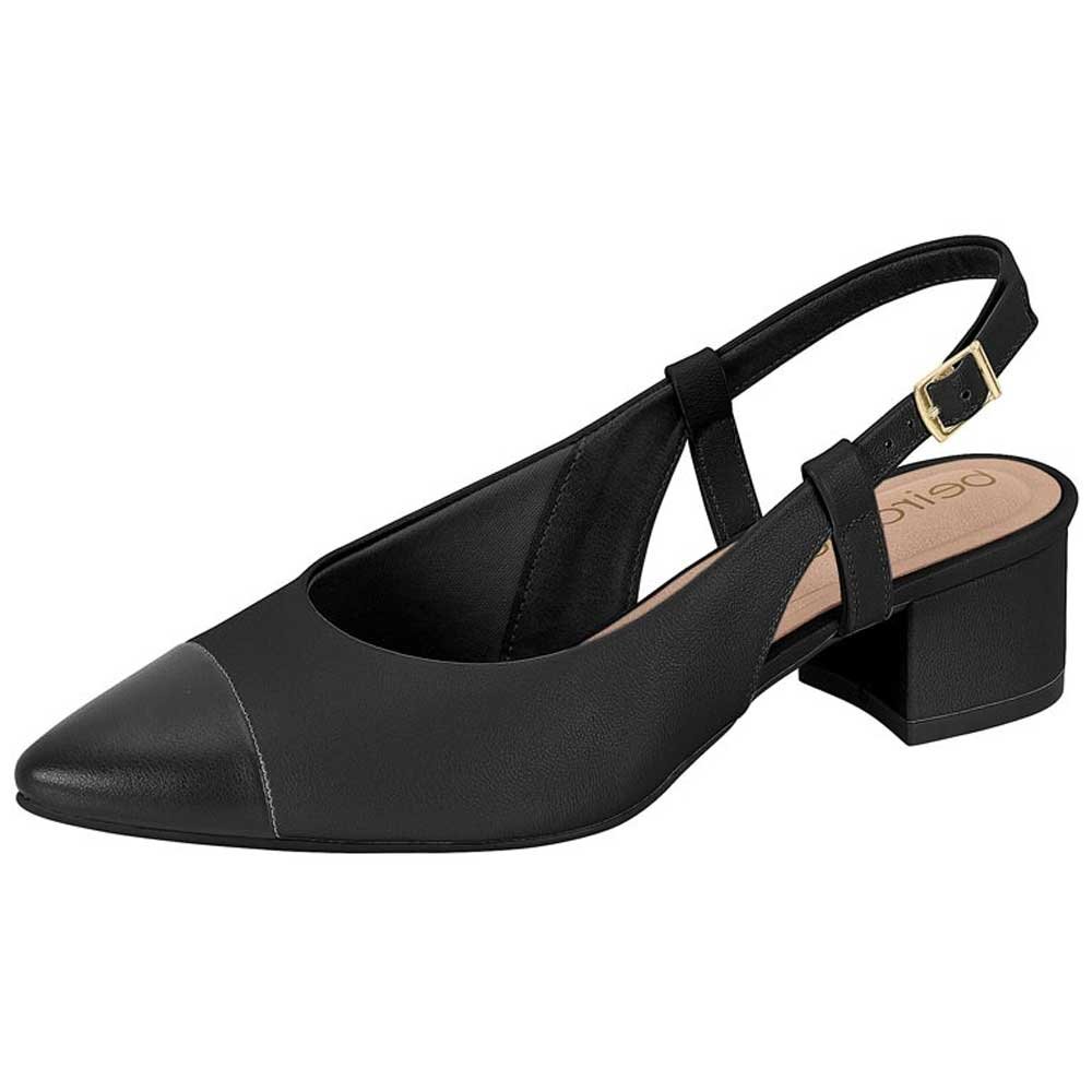Scarpin Feminino Slingback Preto Beira Rio 4182.226 Preto 2