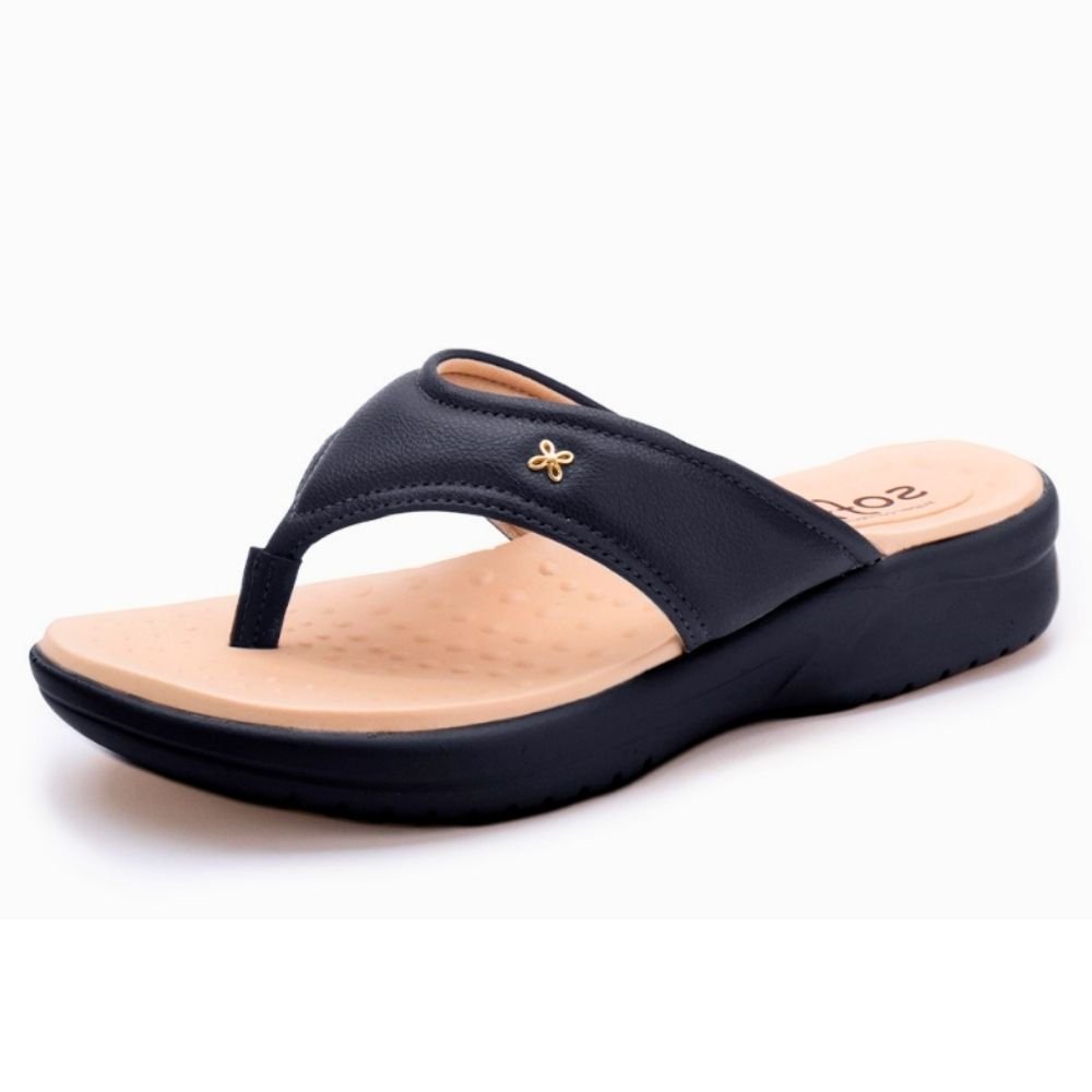 Chinelo Feminino Floater Lux Preto Softli 10009.10040 Preto 2