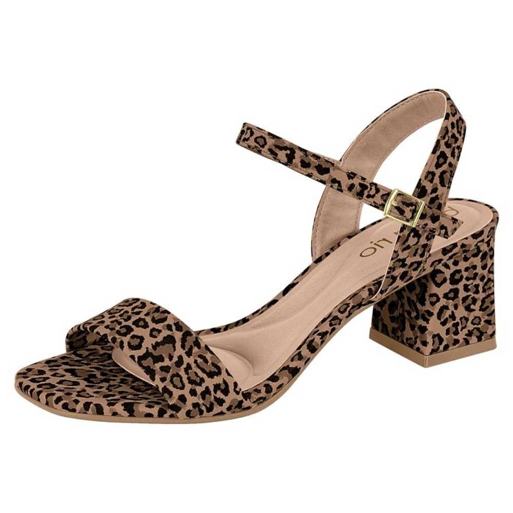 Sandália Feminina Salto Bloco Multi Camel Beira Rio  8536.200 Marrom 2