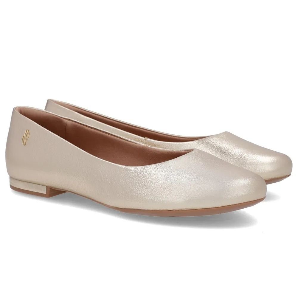 Sapatilha Feminina Couro Ouro Light Usaflex AE38021 Dourado 2