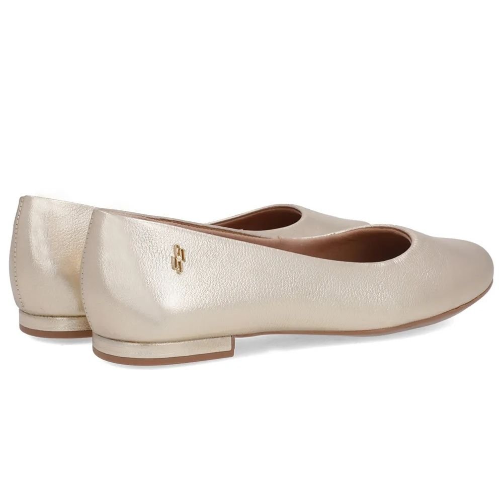 Sapatilha Feminina Couro Ouro Light Usaflex AE38021 Dourado 3