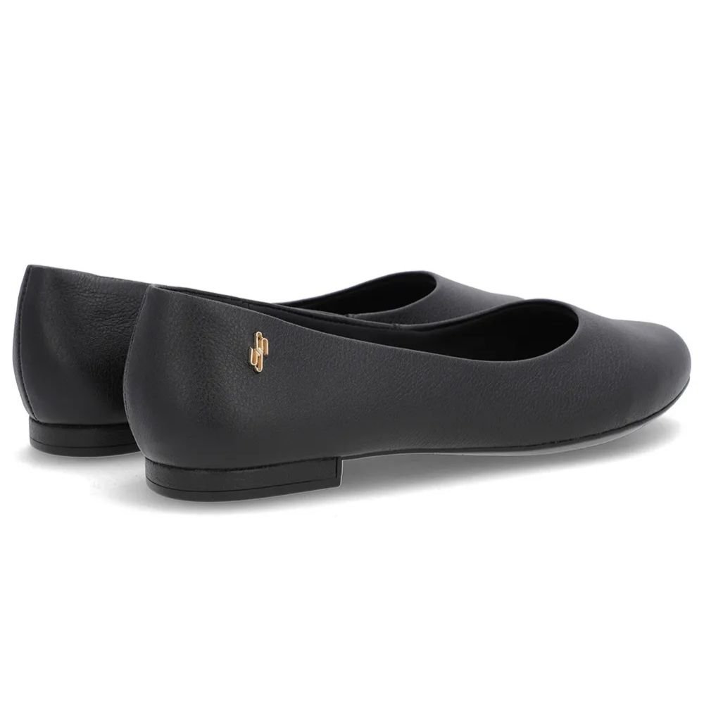 Sapatilha Feminina Couro Preto Usaflex AE38021 Preto 3