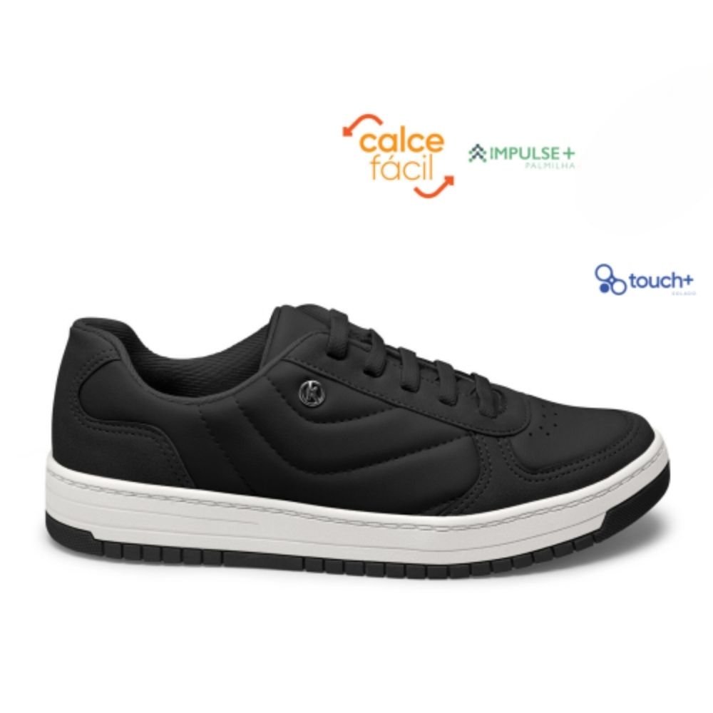 Tênis Casual Feminino Preto Kolosh C4162-0001 Preto 2