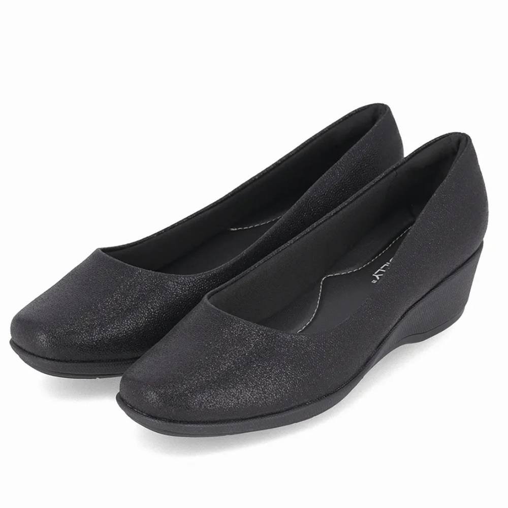 Sapato Feminino Ivone Anabela Preto Piccadilly 143133-325 Preto 3