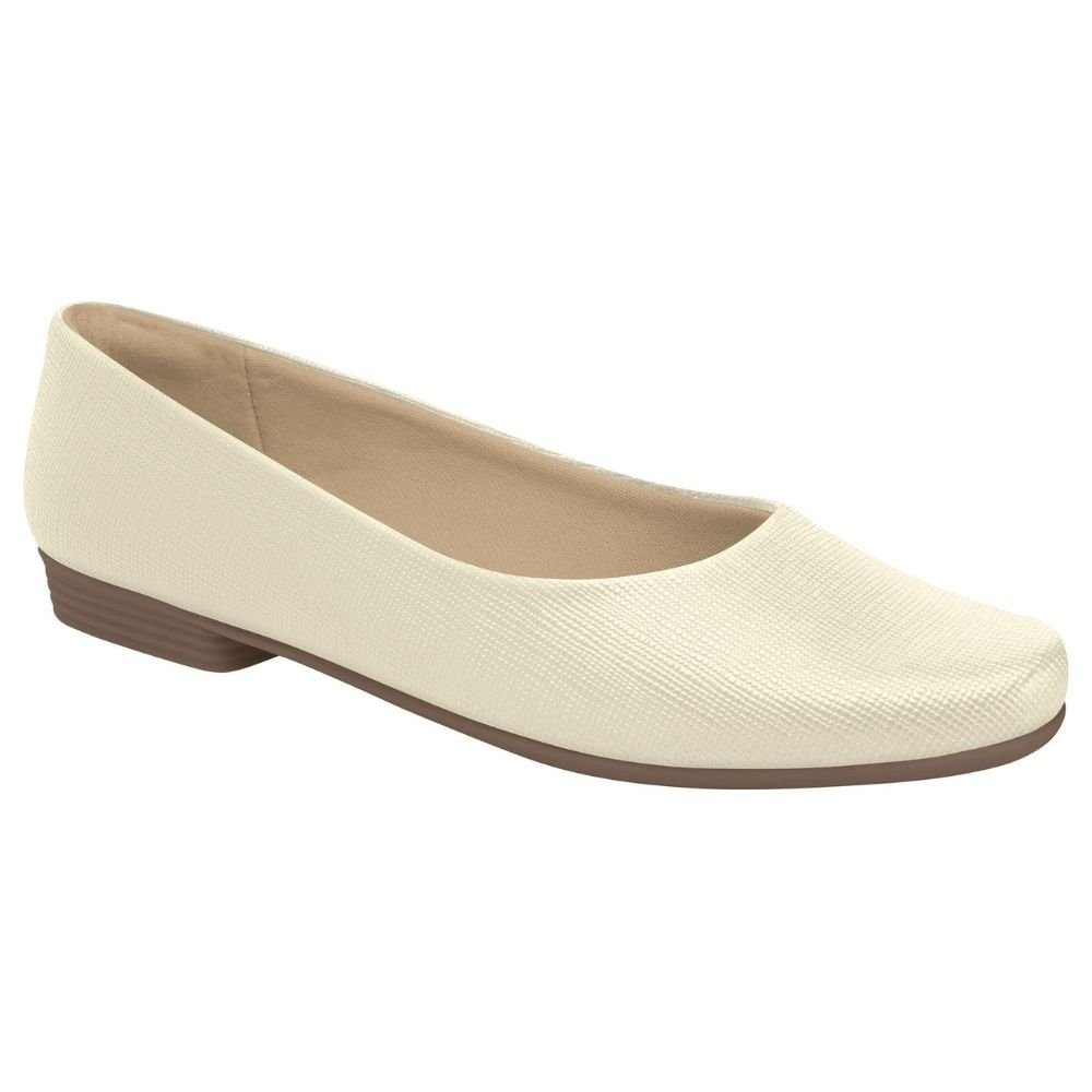 Sapatilha Feminina Raquel Off White Piccadilly 250115-596 Branco 1