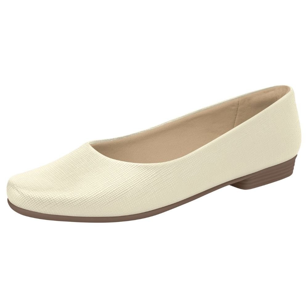 Sapatilha Feminina Raquel Off White Piccadilly 250115-596 Branco 2