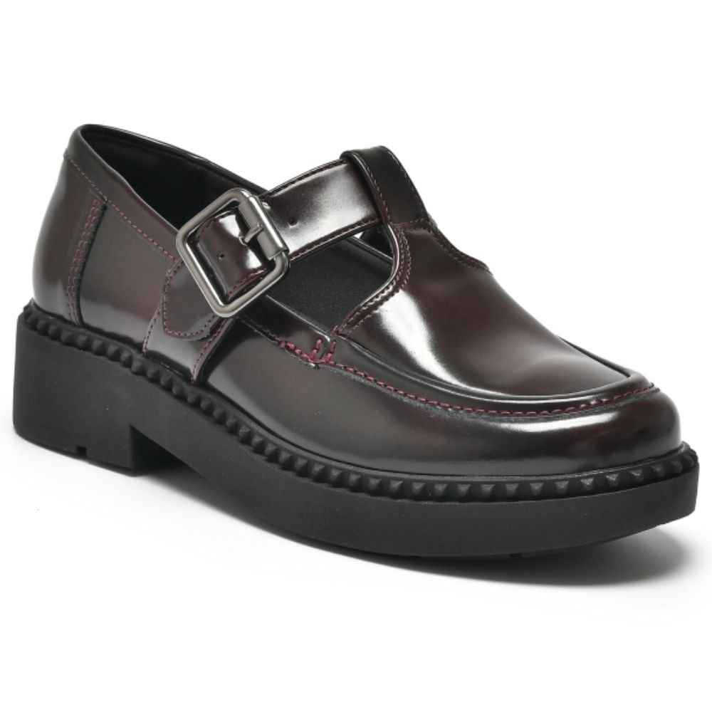 マリー Sapato Piccadilly Mary Jane Wide Fit 748041 Xadrez Preto Preto