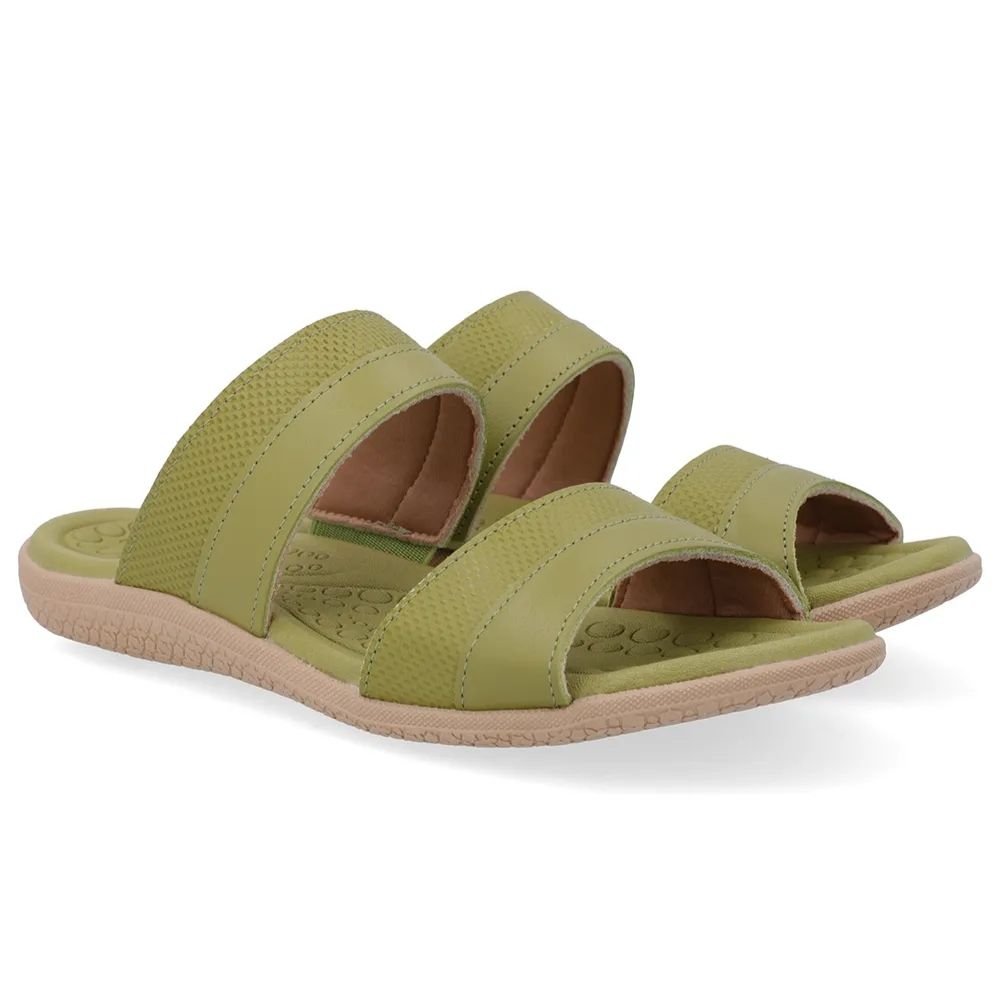 Tamanco Slide Feminino Verde Alga Usaflex PA06001 Verde 3
