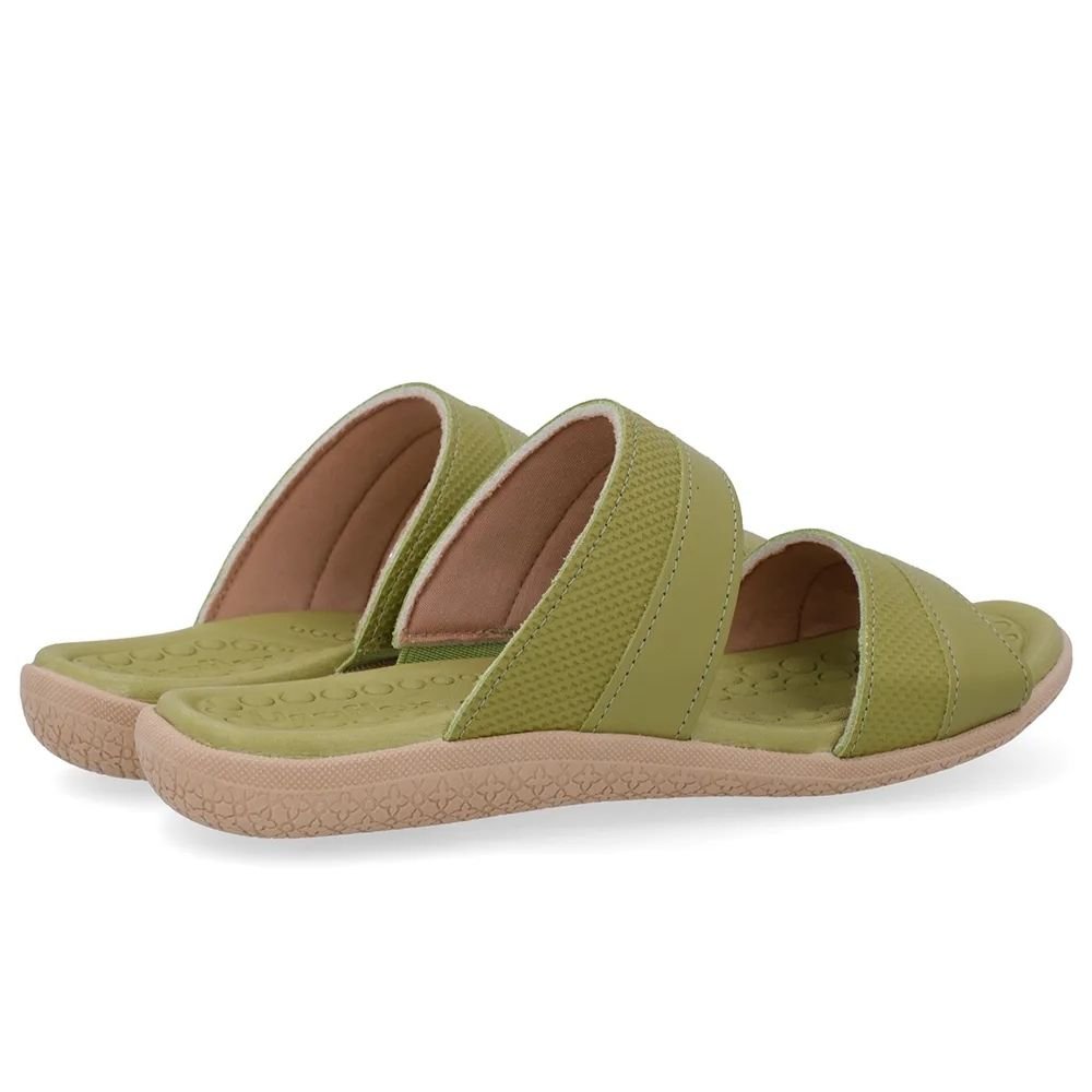 Tamanco Slide Feminino Verde Alga Usaflex PA06001 Verde 4