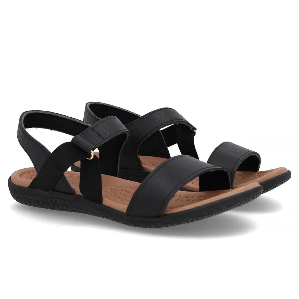 Sandália Feminina Elástico Preto Usaflex PA06003 Preto 3