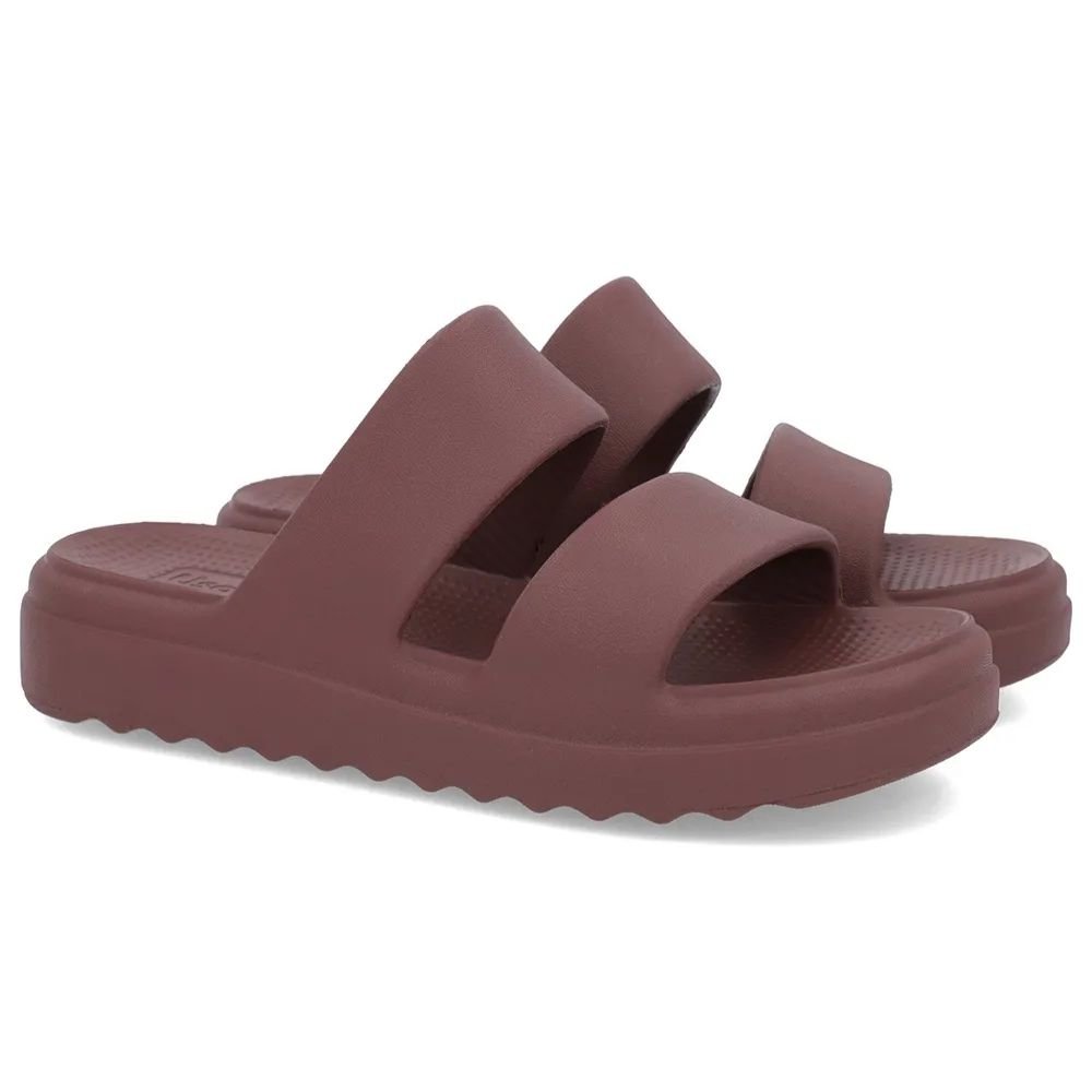 Chinelo Slide Feminino Poofy Mocca Usaflex AN32001 Marrom 3