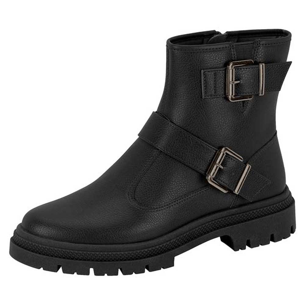 Bota Feminina Biker Napa Preto Moleca 5344.106 Preto 2