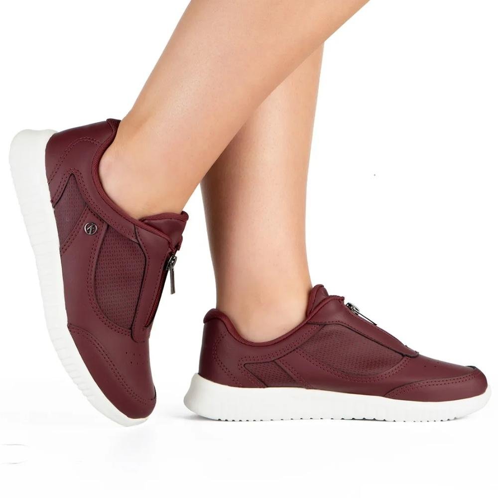 Tênis Casual Feminino Slip On Cabernet Kolosh C4008-0007 Vinho 2