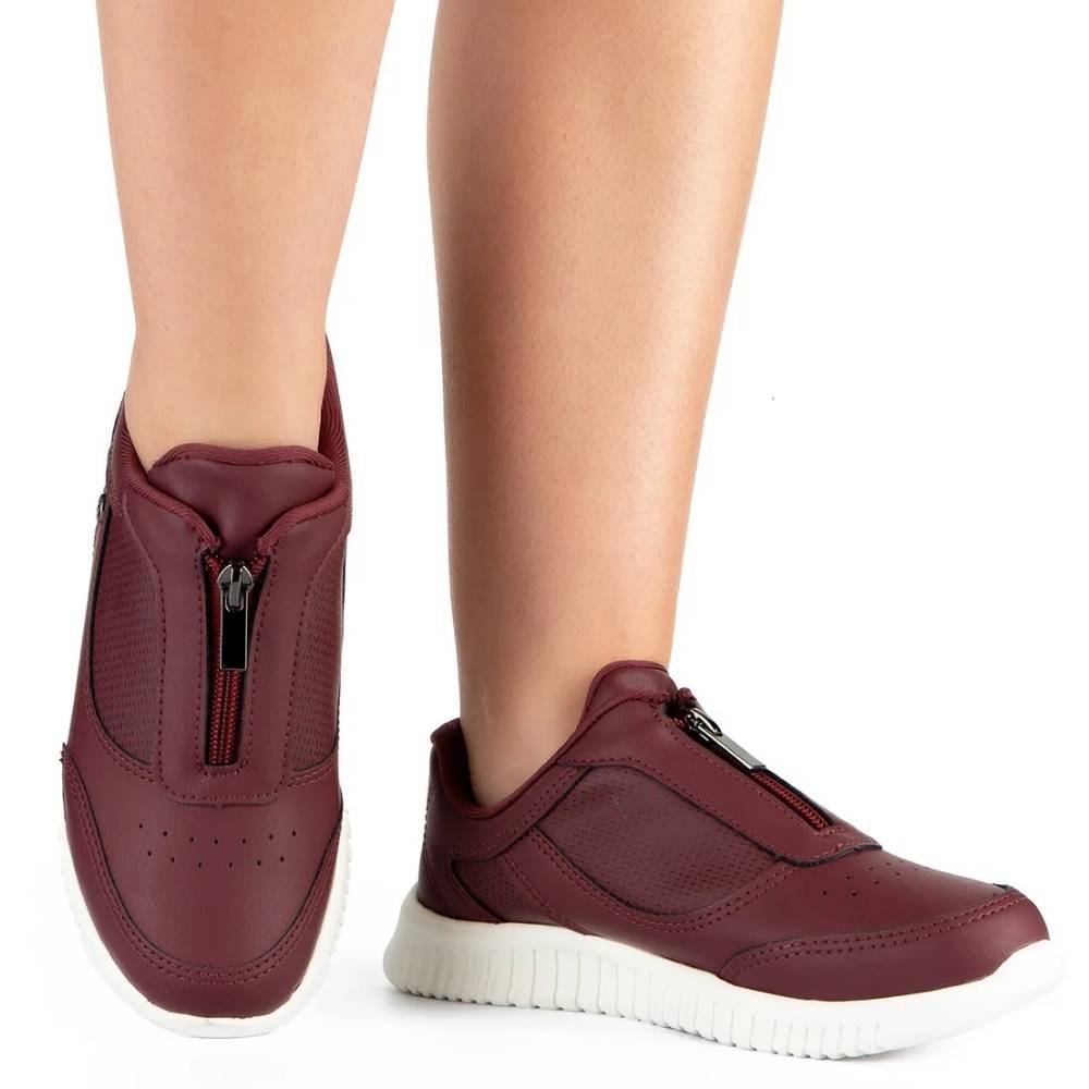 Tênis Casual Feminino Slip On Cabernet Kolosh C4008-0007 Vinho 3