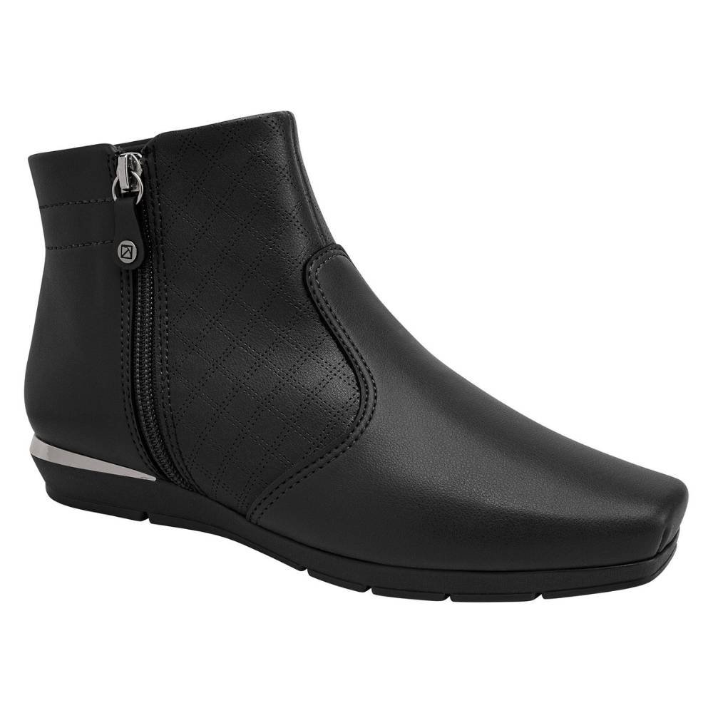 Bota Feminina Maxi Anabela Ivone Preto Piccadilly 147315-2 Preto 1