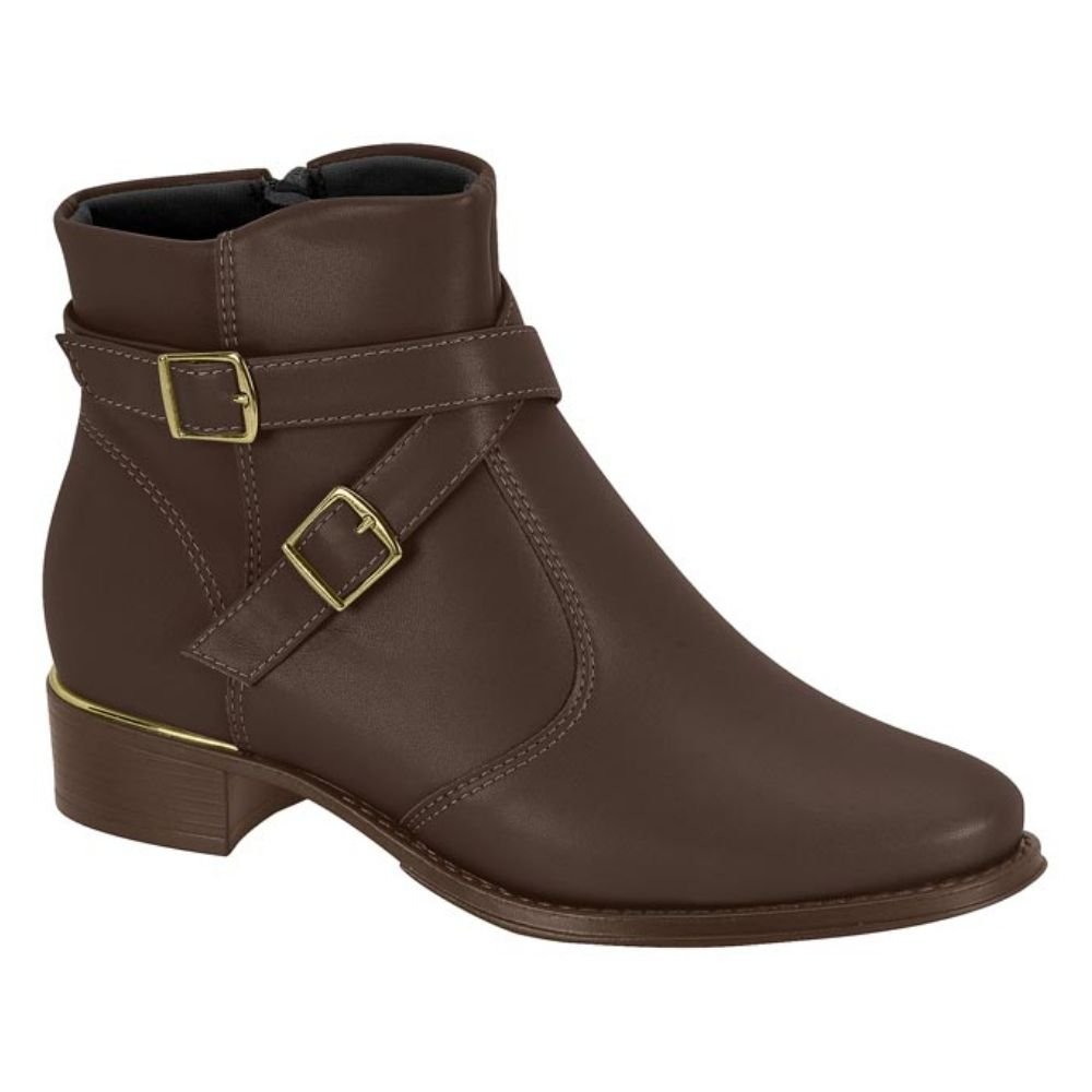 Bota Feminina Cano Curto Café Beira Rio 9045.348 Marrom 1