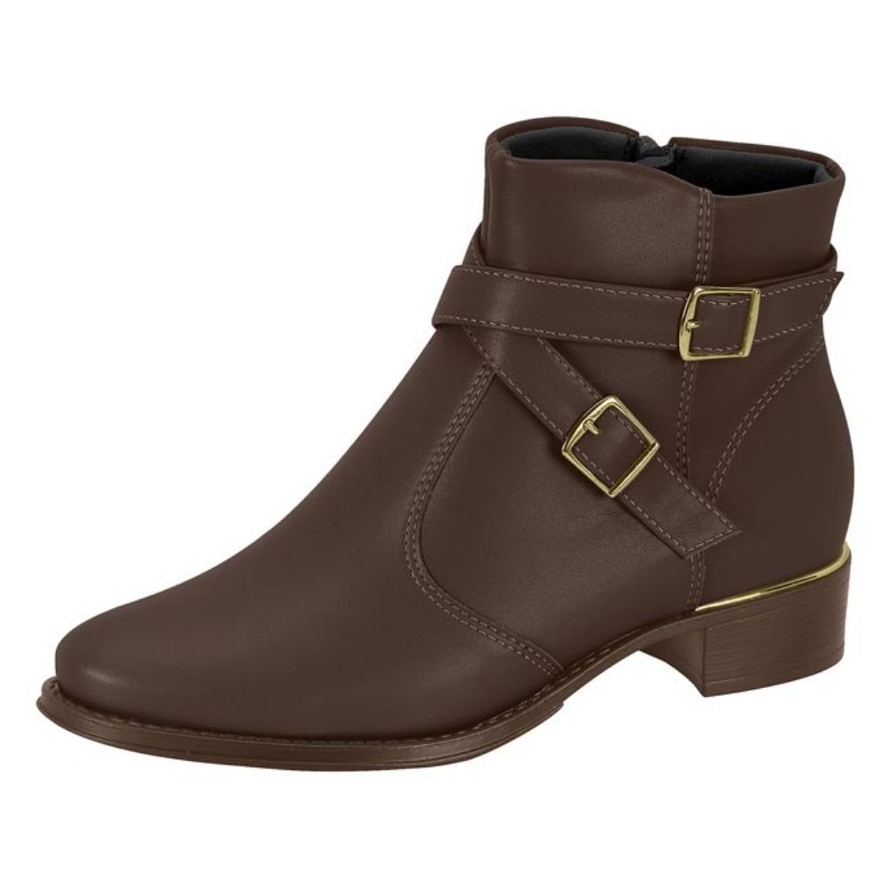 Bota Feminina Cano Curto Café Beira Rio 9045.348 Marrom 2