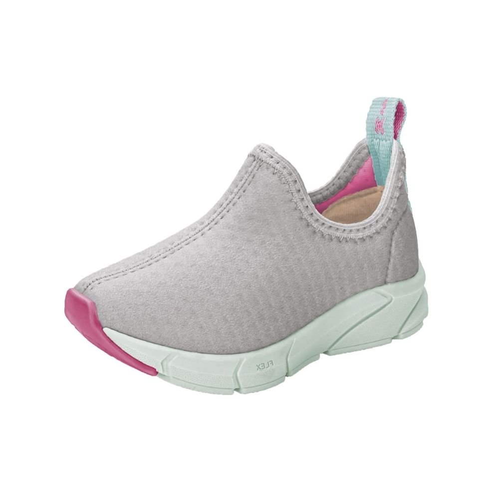 Tênis Infantil Respitec Cinza Verde Acqua Kidy 041-1181-1605 Cinza 2