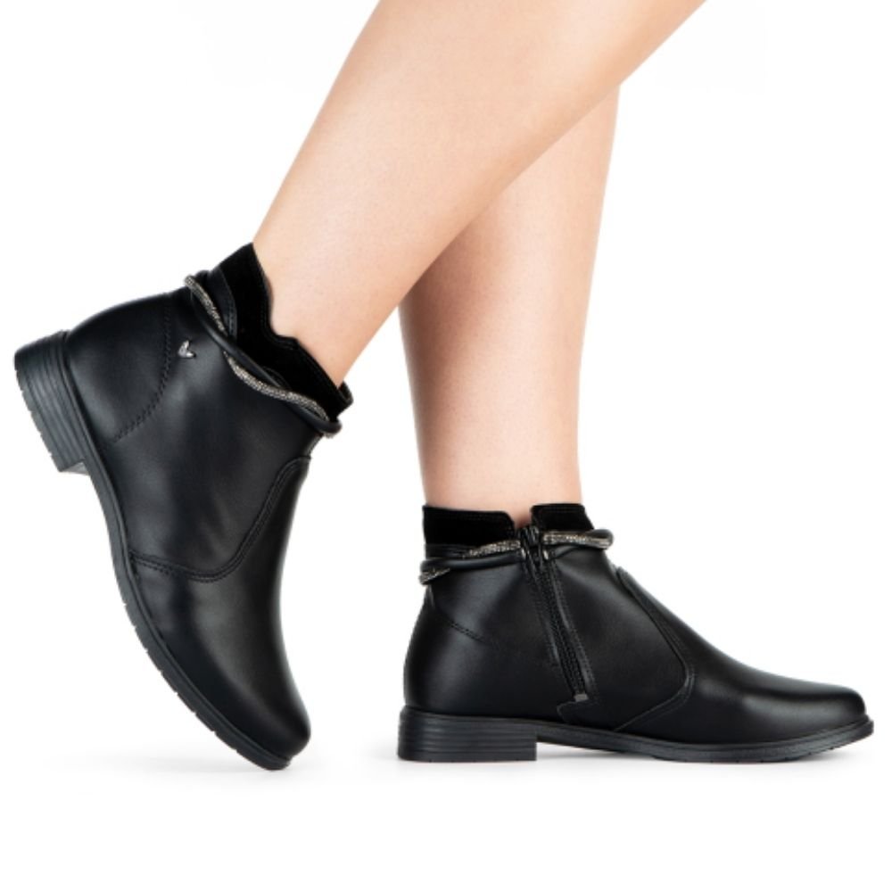Bota Feminina Cano Curto Preto Mississipi MC862-0001 Preto 4