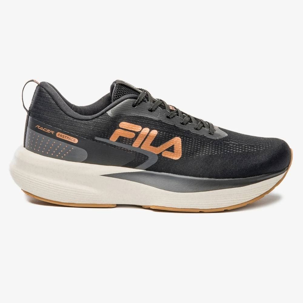 Tênis Esportivo Feminino Racer Fastpace Preto Cobre Fila F02R00171-6848 Cinza 1