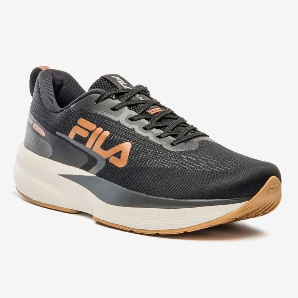 Tênis Esportivo Feminino Racer Fastpace Preto Cobre Fila F02R00171-6848 Cinza 2