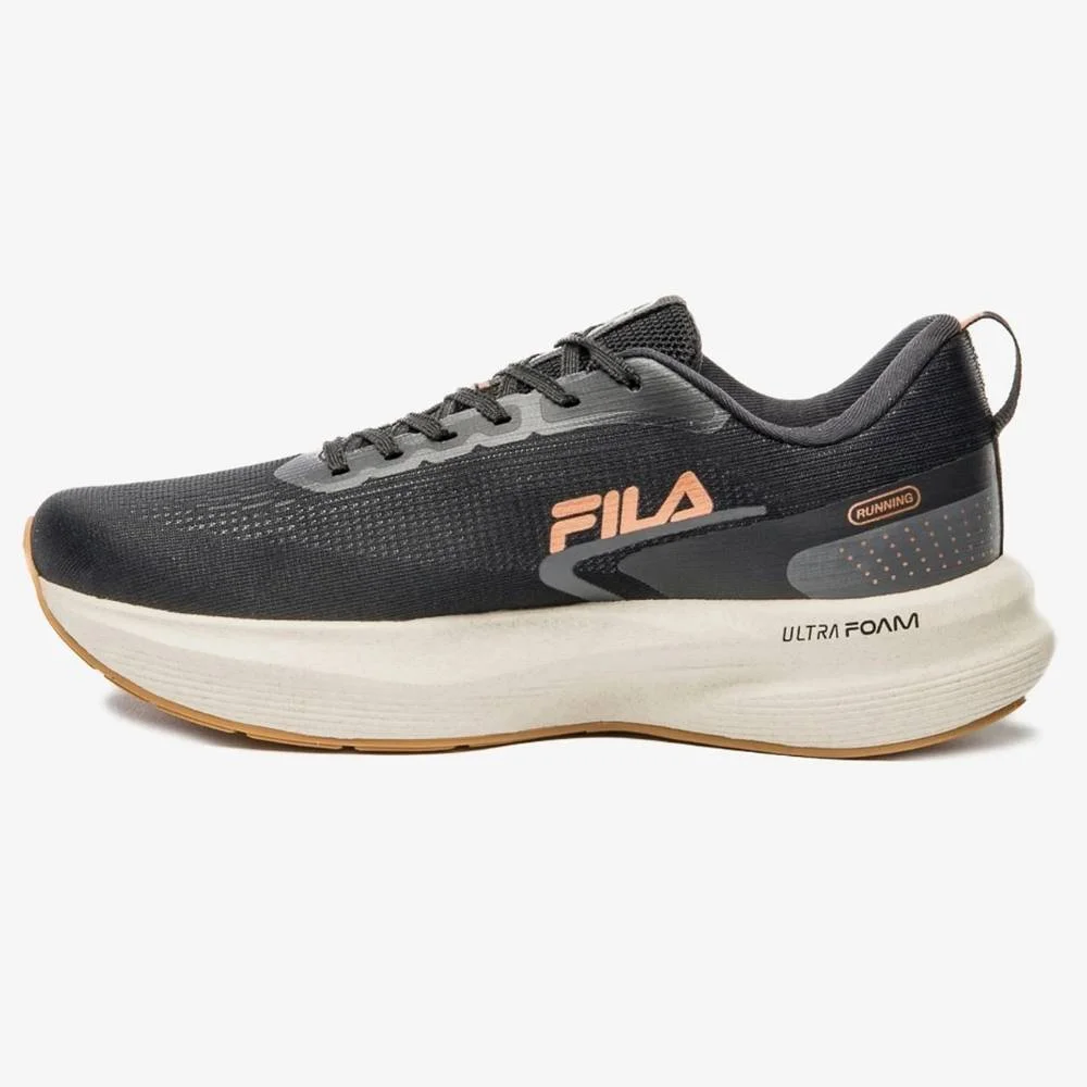 Tênis Esportivo Feminino Racer Fastpace Preto Cobre Fila F02R00171-6848 Cinza 3