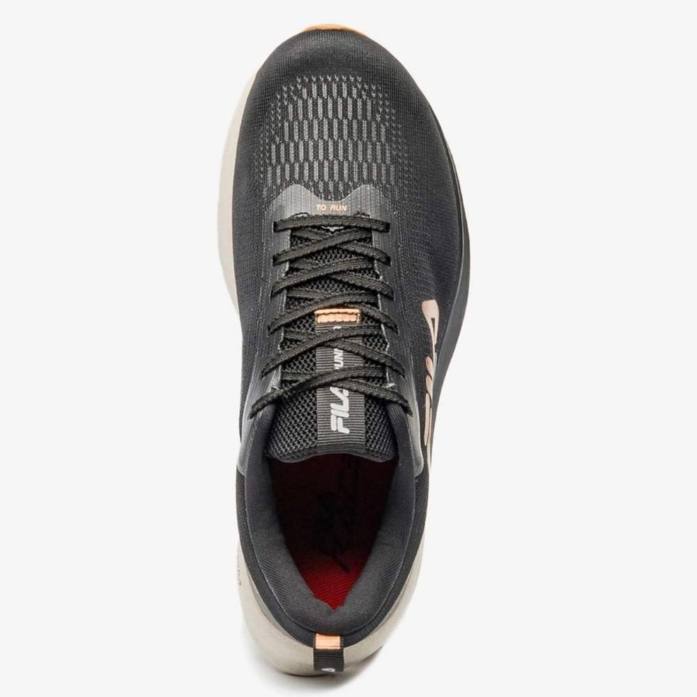 Tênis Esportivo Feminino Racer Fastpace Preto Cobre Fila F02R00171-6848 Cinza 4