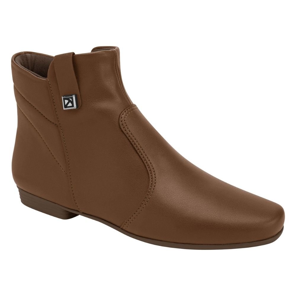 Bota Feminina Raquel Cano Curto Madeira Piccadilly 250231-10 Marrom 2
