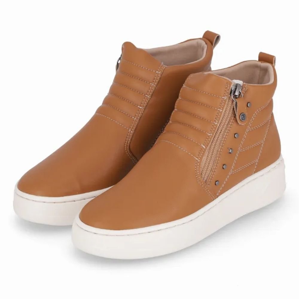 Bota Feminina Beatriz Anabela Mascavo Piccadilly 910006-3 Marrom 2