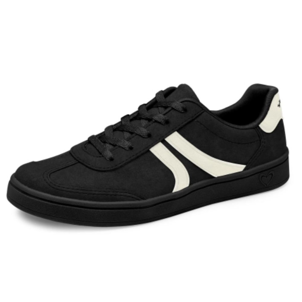 Tênis Casual Feminino Preto Gelo Mississipi MB152-0001 Preto 2