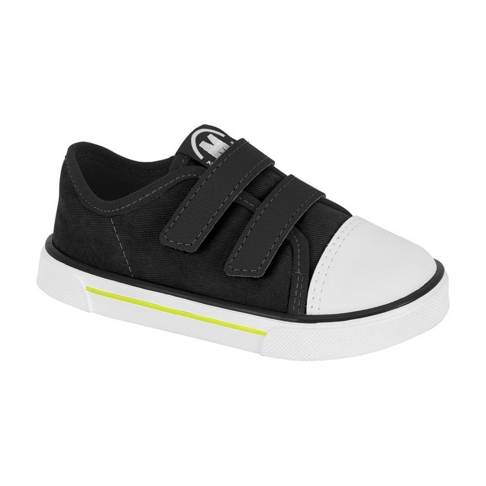 Tênis Infantil Masculino Preto Branco Molekinho 2133.684