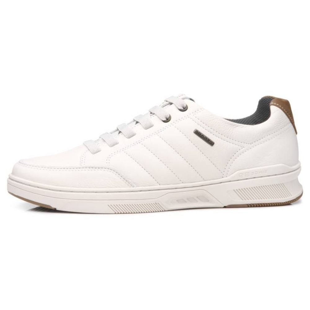 Sapatênis Masculino Street Couro Milk Pegada 110604-02 Branco 2