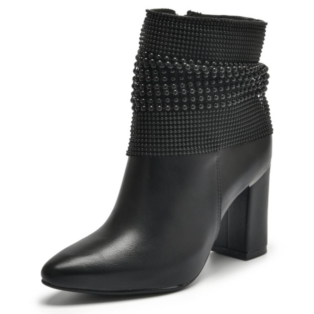 Bota Feminina Cano Curto Preto Via Marte 021-006-02 Preto 2