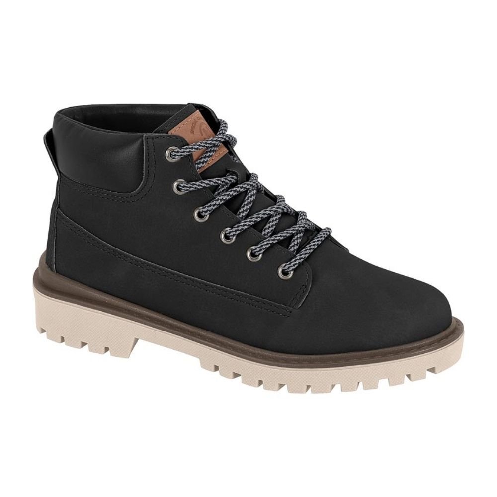 Bota Coturno Infantil Masculina Preto Molekinho 2817.111