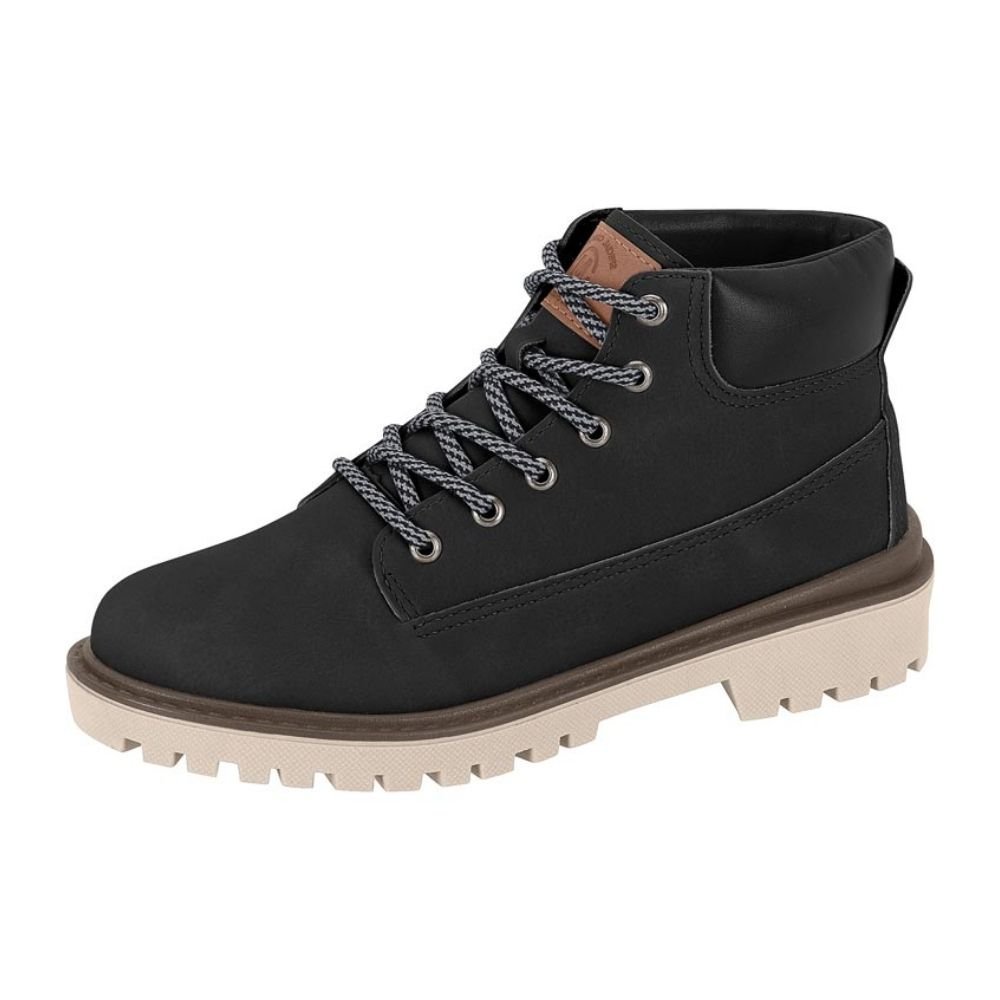 Bota Coturno Infantil Masculina Preto Molekinho 2817.111 Preto 2