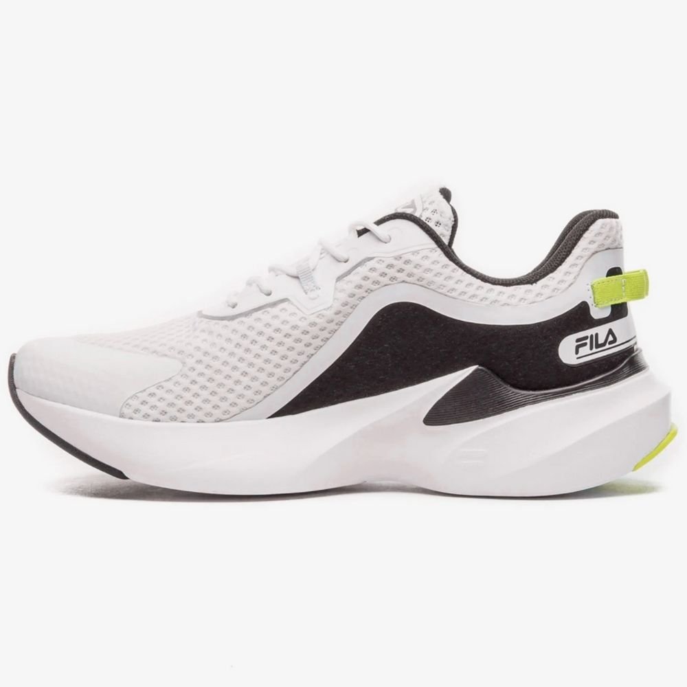 Tênis Esportivo Masculino Recovery Branco Preto Lima Fila 11J728X-6680 Branco 3