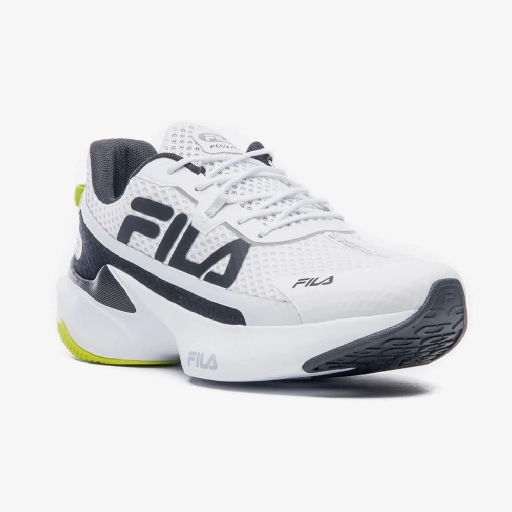 Tênis Esportivo Masculino Recovery Branco Preto Lima Fila 11J728X-6680 Branco 4