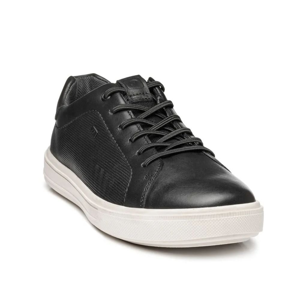 Tênis Casual Masculino Couro Preto Pegada 111501-06 Preto 2