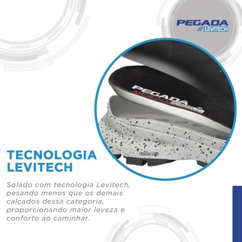 Bota Masculina Trekking Couro Preto Pegada 150405-05 Preto 2