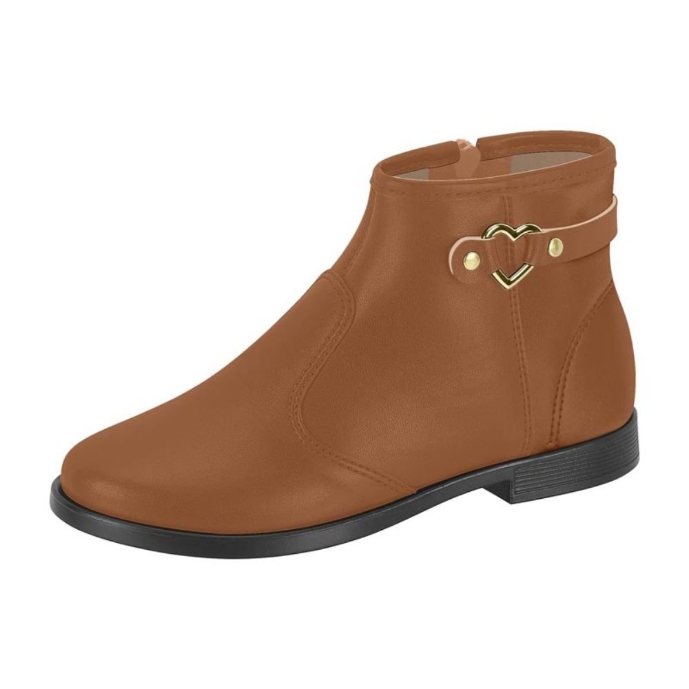 Bota Infantil Napa Avelã Molekinha 2181.106 Marrom 2